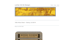 Desktop Screenshot of licherartanddesign.com